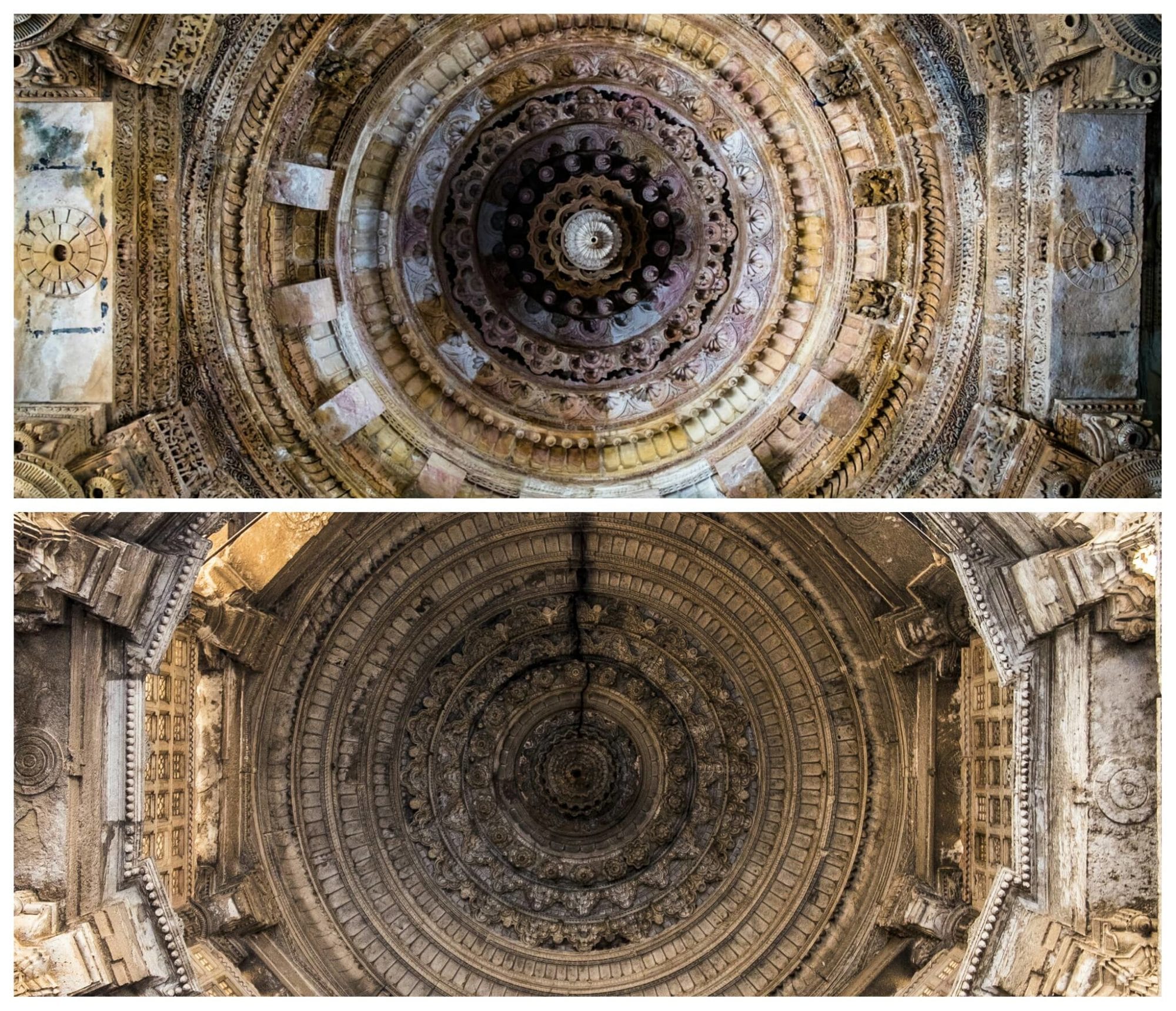 Roof of the Modhera Temple and Jama Masjid, Ahmedabad